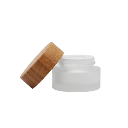 Matte Clear Cosmetic Jars Empty Glass Cosmetic Containers