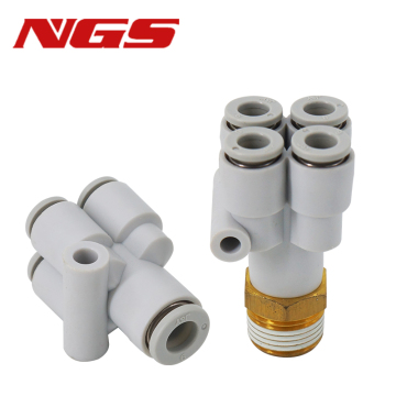 الموصل الهوائي Y-Type Five Connector KQ2UD04-06