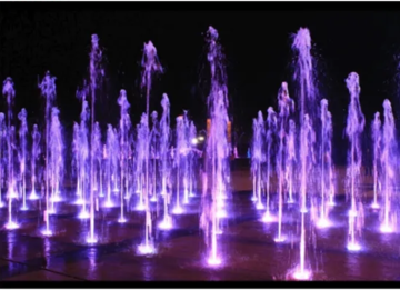 Outdoor Artificial Water Fountain for Dry Deck Floor