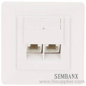 Steckdose Faceplate mit Dual Stp Cat5e Jack