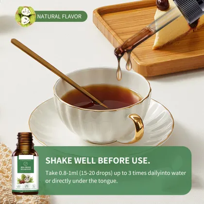 OEM 10 in 1 Sea Moss Soursop Liquid Drops for Immune Support Detox Antioxidant Digestive Health