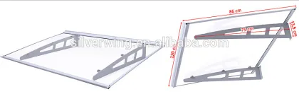 Aluminum awning brackets sun rain shade used door awnings