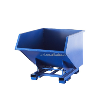 Hopper Tipping Metal Dump Truck for Waste Collection in Plants and Farms