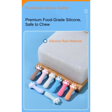 Cute Cat Paw Chew Sticks for Braces with Fruit Flavors
