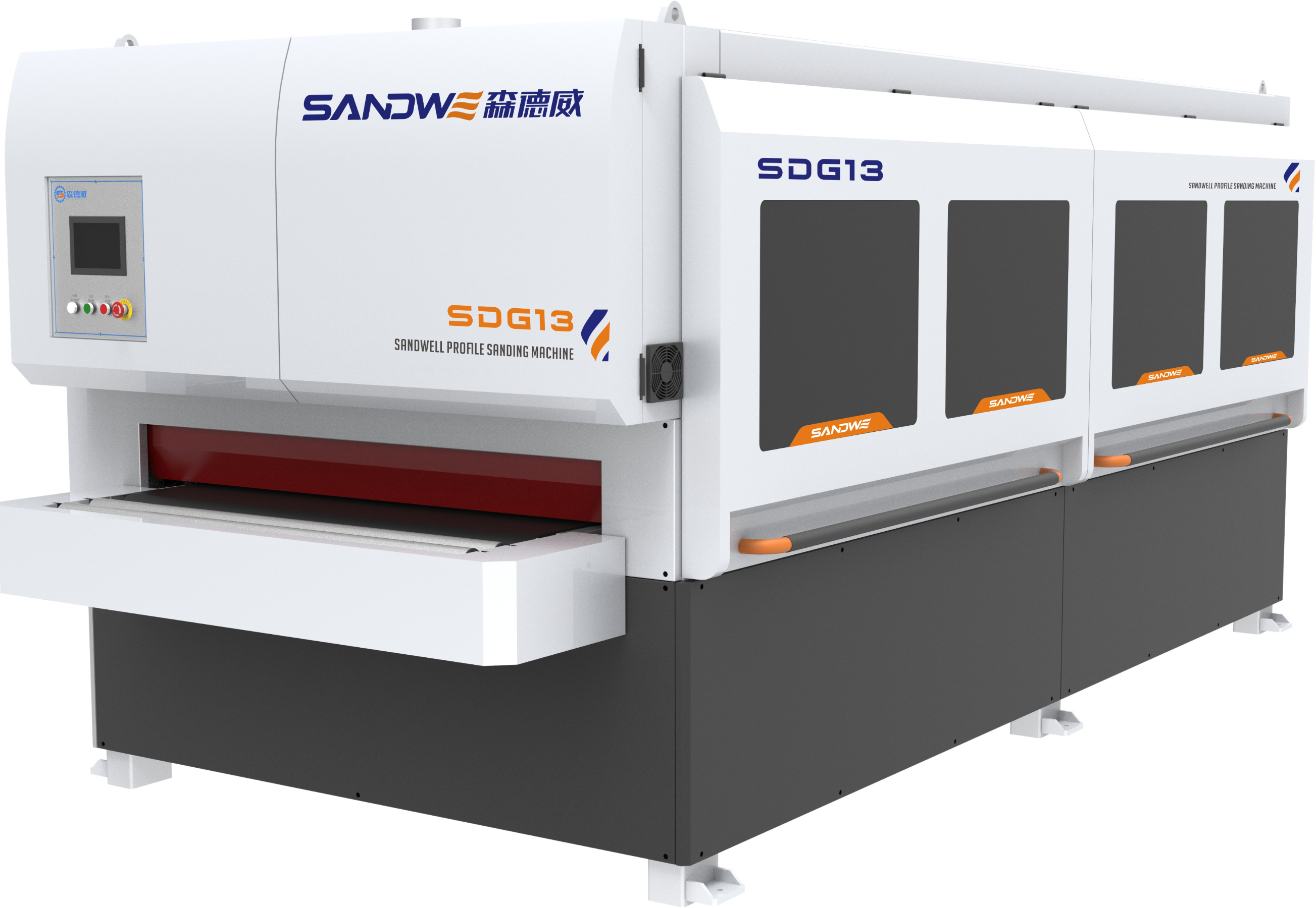 Special shape wood plates sanding machine with primer