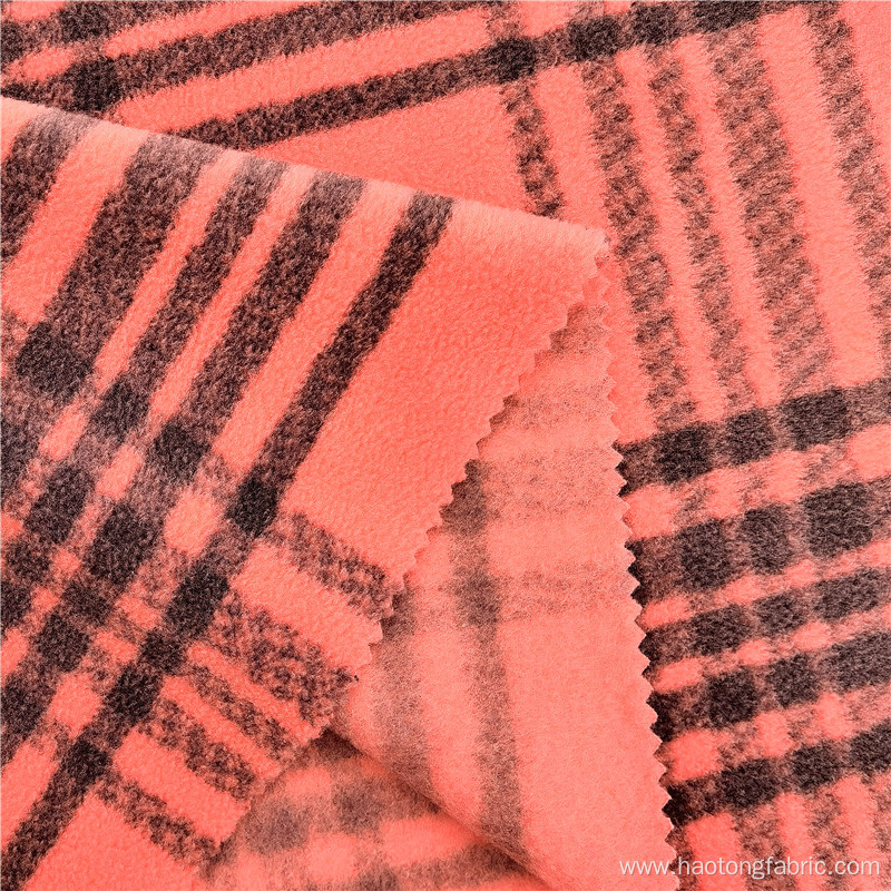 Dyed striped Plaid Printed Polar Fleece Women Fabric