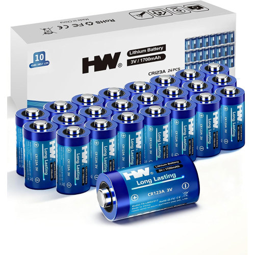 باتری لیتیومی 24PCS 3V CR123A 1700mAh