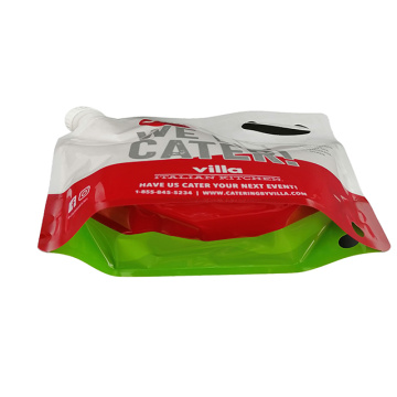 食品グレードの折りたたみ式大容量滅菌水アウトレットバッグ