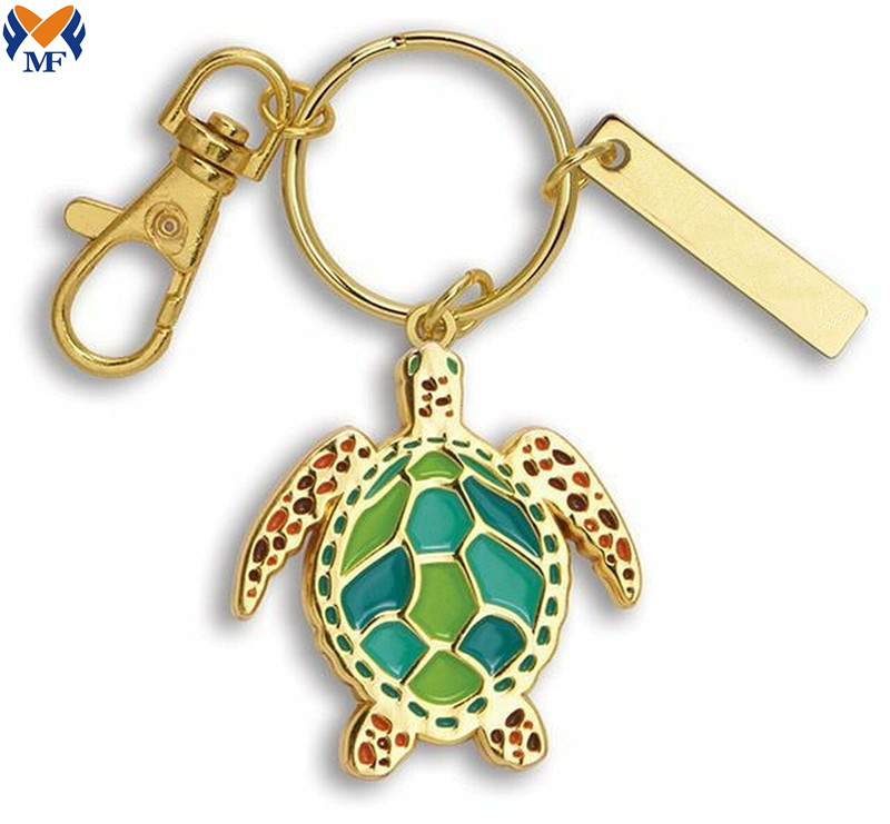 Turtle Enamel Keychain Jpg