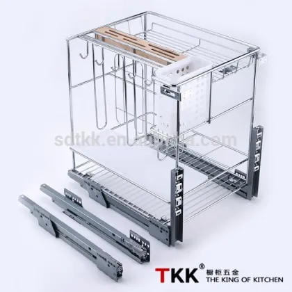 TKK GRASS Slide Kitchen Pull Out Basket Soft Close
