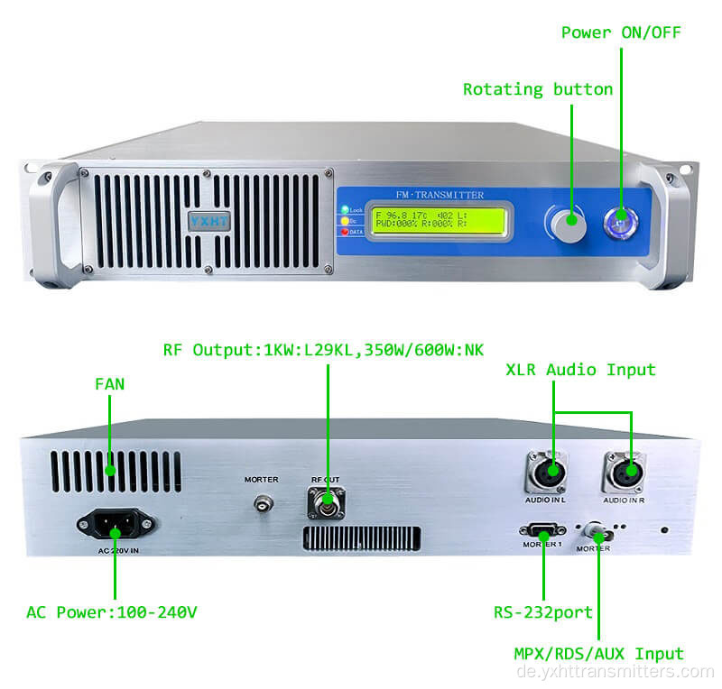 1KW drahtloser FM-TRadio-Sender