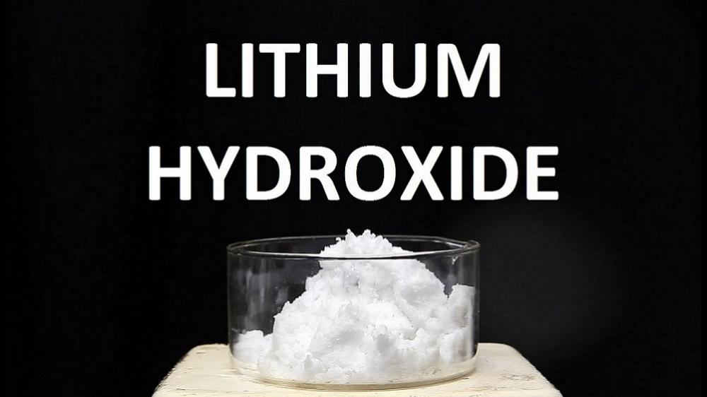 hydroxyde de lithium et acide carbonique