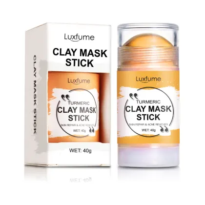 Customized Vegan Turmeric Clay Mask Stick - Natural Cleansing Green Mud Mask for Skin Beauty Therapy