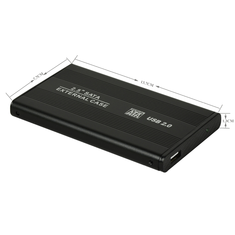 DeepFox HDD Case 2.5 SATA to USB 2.0 Adapter Hard Drive Enclosure for SSD Disk HDD Box Case External HDD Enclosure 2PCS A Pack