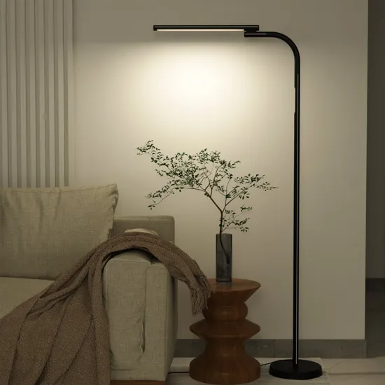 12V LED Floor Lamp: IR Remote, Touch Control, Adjustable Brightness, Energy Efficient, Modern Design