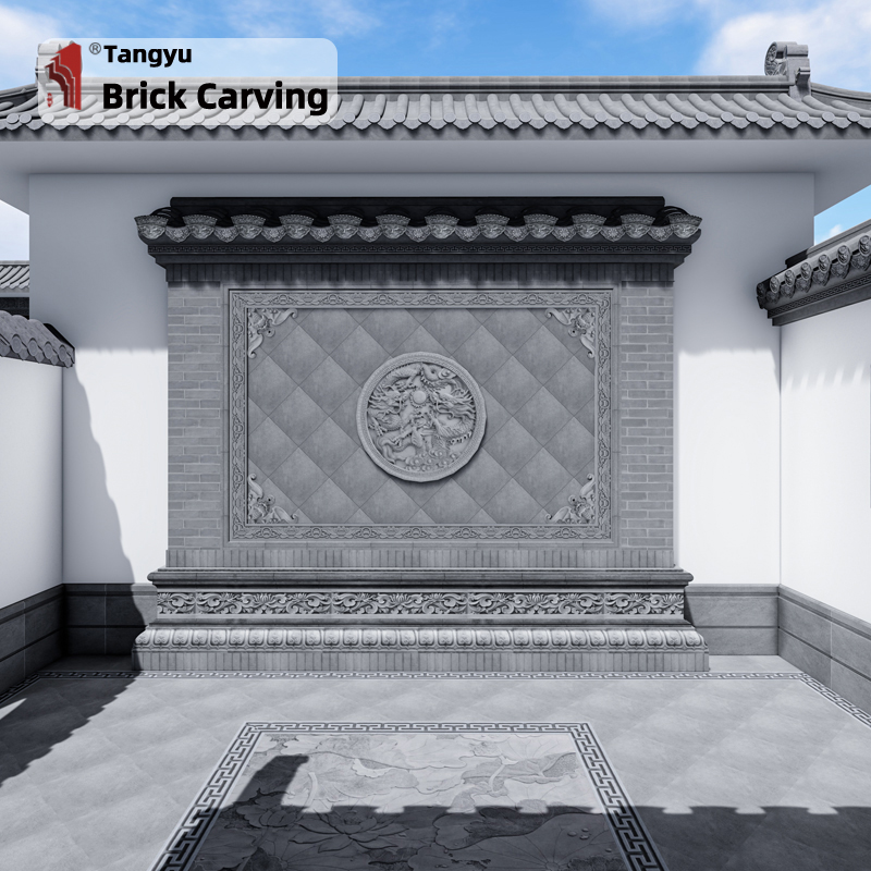 Bat Brick Carving