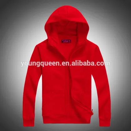 TD51 500g white zipper sweater wholesale thick hoodies
