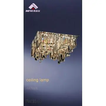 Unique drop crystal ceiling light