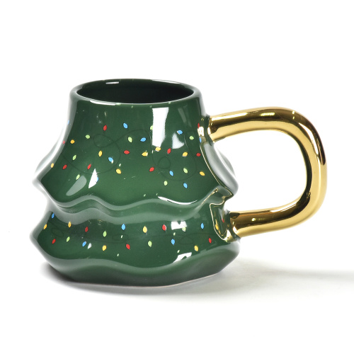 Tazza dell&#39;albero di Natale con regalo di Natale del coperchio