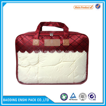 Customized superb quality colorful zipper textile plastic quilt bag