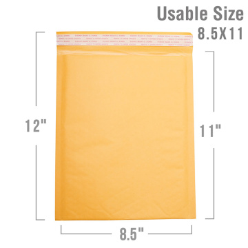 Printed Shipping Wrapping Padded Kraft Paper Bubble Mailer