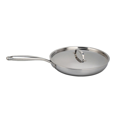 Stainless Steel Frying Pan with lid