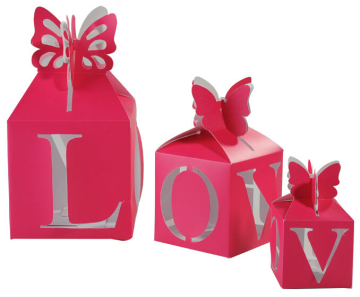 Pink Wedding Invitation Gift Box Set