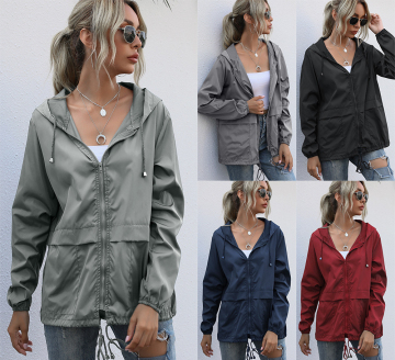 Windproof Waterproof Zipper Outdoor Winter Coats for Ladies