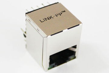Hub, Pc Vertical Rj45 Jack , Single Port Gigabit Rj45 Connector