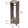 Over The Toilet Storage Shelf Rustic Wood Toilet Paper Holder Tissue Bathroom Shelf Supplier