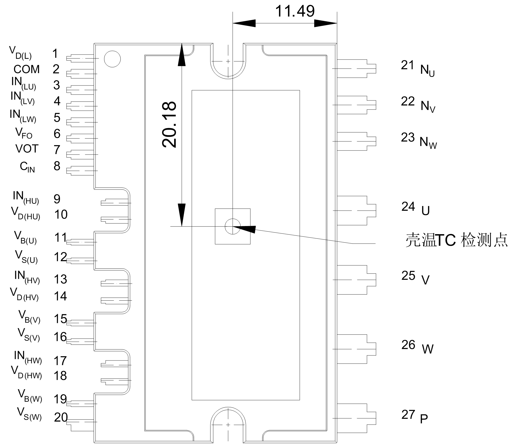 BIPN60050C.Pin Configuration