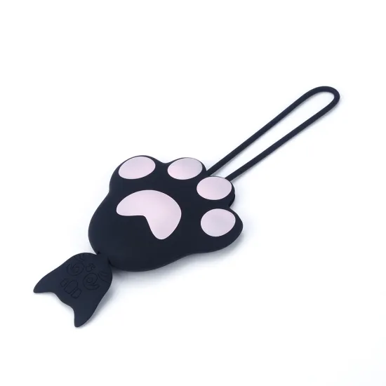 Eco Friendly silicone cat paw car key case