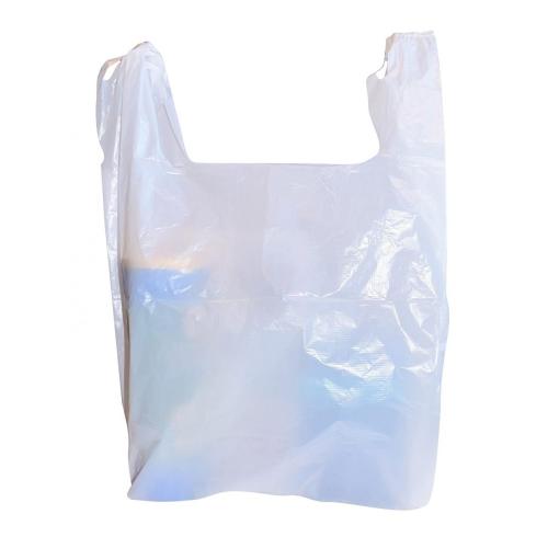 Clear Plastic Handle T-shirt Shopping Bags