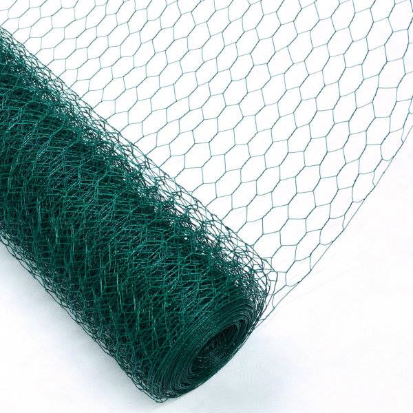 mesh di filo esagonale rivestito in PVC