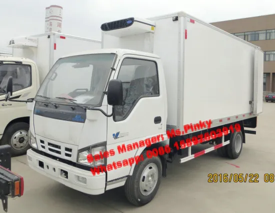 Light Ice Cream Truck 1-5Ton With Japanese Chassis 120HP Refrigerator Van Truck