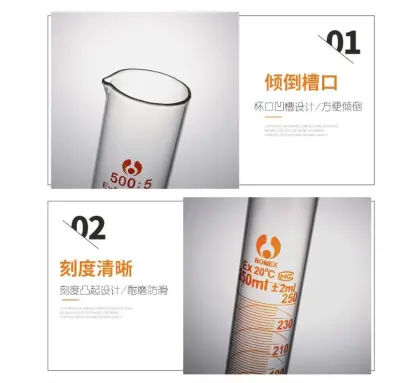 High Temperature Resistant Graduated Measuring Cylinder