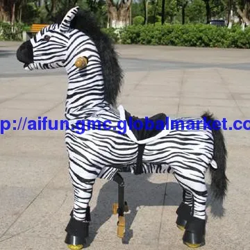The best riding toys for toddlers, U and Me Zebra riding toy.