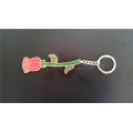 Personalized Metal Plant Rose Bottle Opener Keychain