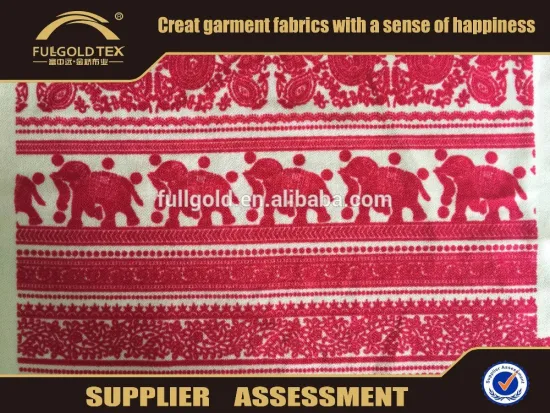 2016 fashion knitted fabric double mess printed fabric in keqiao fullgold