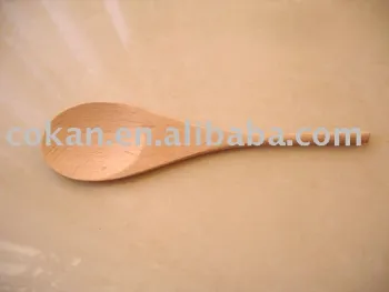 Rubber wooden spoon for kids
