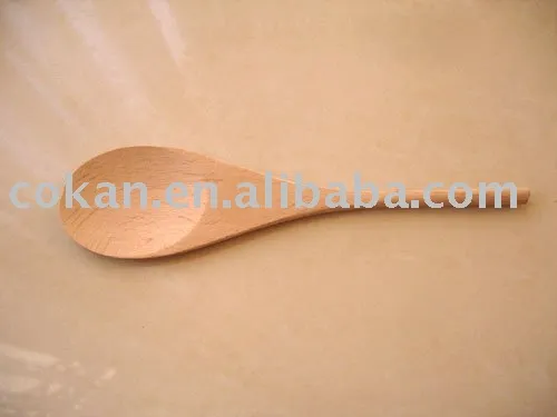 Rubber wooden spoon for kids