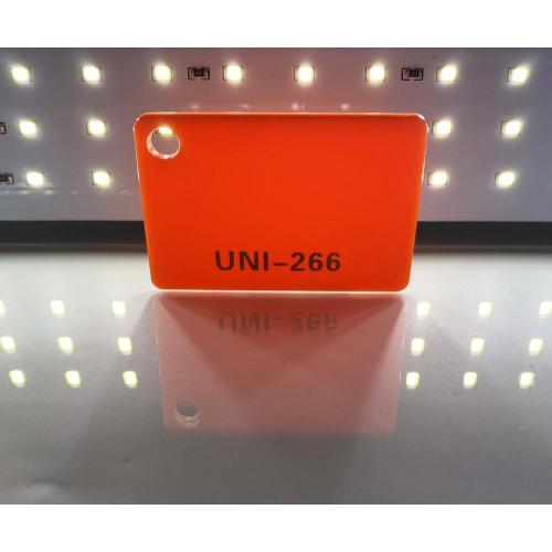 Feuille de plexiglas acrylique orange 3 mm d&#39;épaisseur 1220 * 2440 mm