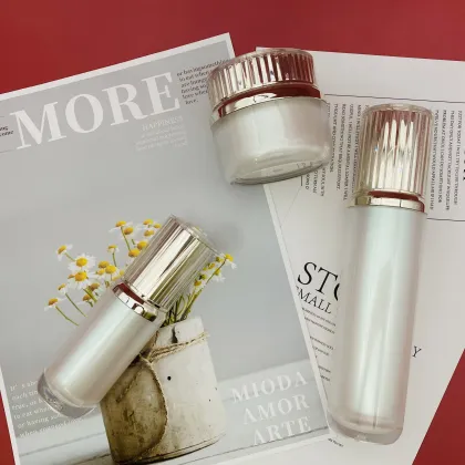 Facial Eye Skincare Serum Essence Cream Set - Refillable Bottles, 100g, On Sale