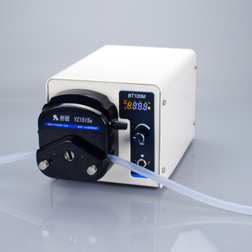 Concrete peristaltic tubing pump