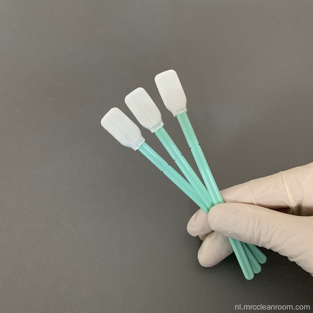 MPS-712 Vlakke rechthoekige kop Cleanroom Polyester Swab