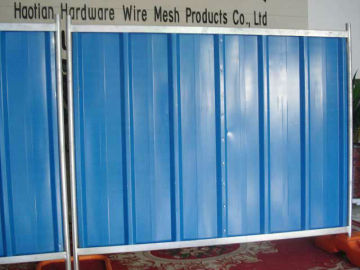 50-30-50mm U-profile 40mm pipe 0.4mm thickness 1.8*2,24m blue colour Free Standing Hoarding