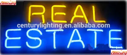 real estate neon sign