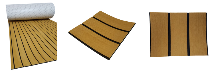 Melors EVA Foam traction Boat Flooring Faux Teak Sheet