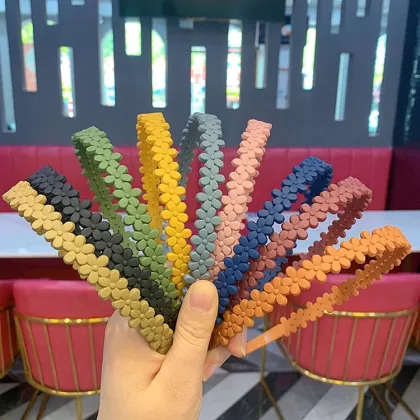 Plum Candy Color Women's Face Wash Headband Resin Hair Accessories