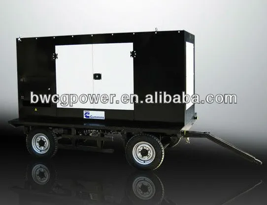 Trailer Mounted Trailer Generator Truck 200kw